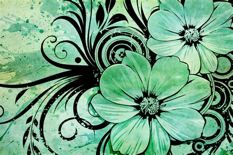 Floral Wallpaper Vintage Background Free Stock Photo - Public Domain Pictures