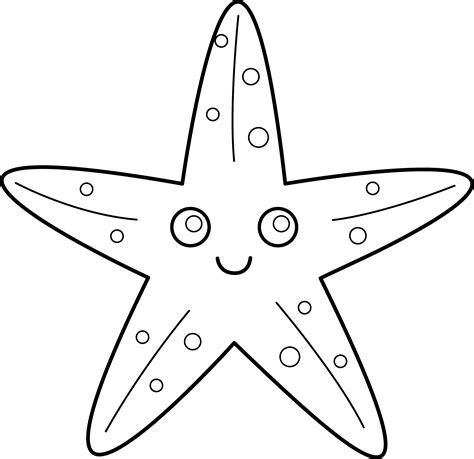 Starfish Outline Printable