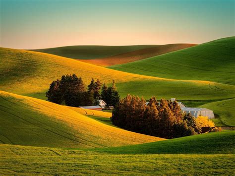 wallpaper field, grass, landscape, farm HD : Widescreen : High ...