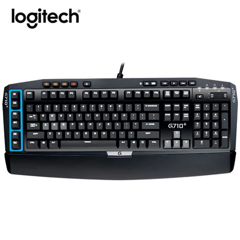 Logitech G710+BLUE Wired Gaming Mechanical Keyboard Led Backlight Ergonomics Programmable ...