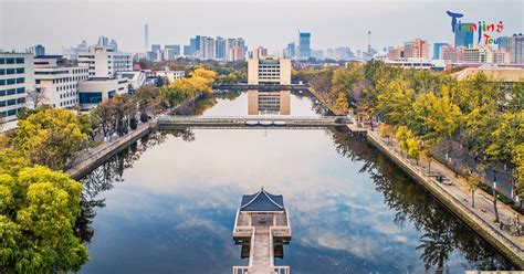 Aerial photography of Tianjin University -- In this beautiful campus, let’s explore knowledge ...