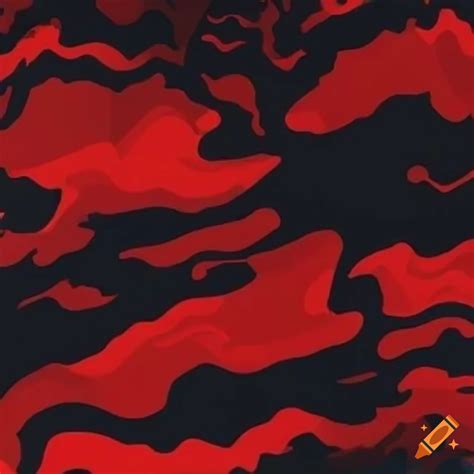 High-resolution red camouflage pattern