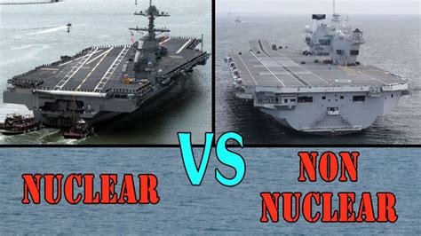 USS Gerald R Ford Vs HMS Queen Elizabeth - Nuclear vs Non-nuclear - Curious Droid