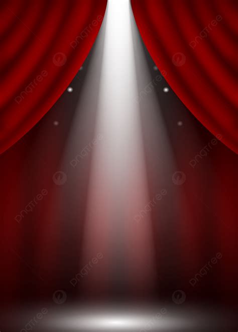 Red Curtain Background With Spotlight Wallpaper Image For Free Download - Pngtree