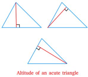 Altitude of a Triangle - Definition and Examples