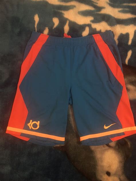 Nike Kevin Durant KD Basketball Shorts Blue/Orange Dr… - Gem