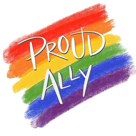 "Proud LGBT Ally" Poster by Saltsaidsweet | Redbubble