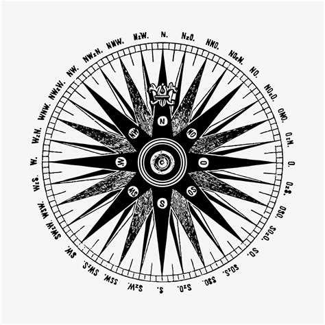 Hand drawn classic compass | Royalty free stock vector - 410741