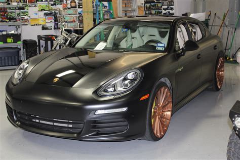 Satin Black Porche Wrap With Gloss Black Accents | Custom cars, Car ...