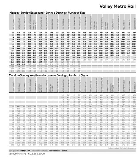 Rail Schedule starting April 16 | Valley Metro