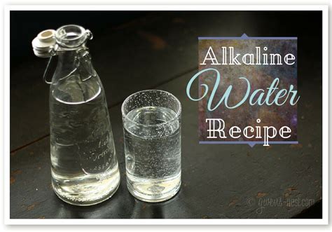 Alkaline Water Recipe - Gwen's Nest | Opskrift