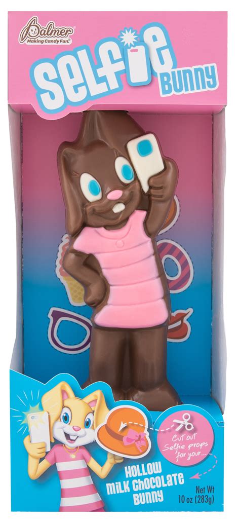 RM Palmer Selfie Bunny Hollow Milk Chocolate Easter Candy, 10 oz ...