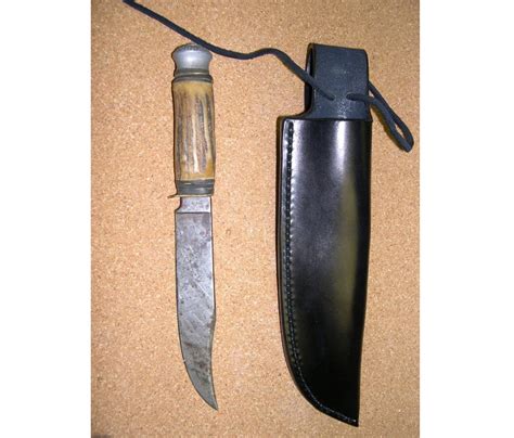 Antler Knife Sheath - Beggars Pouch Leather