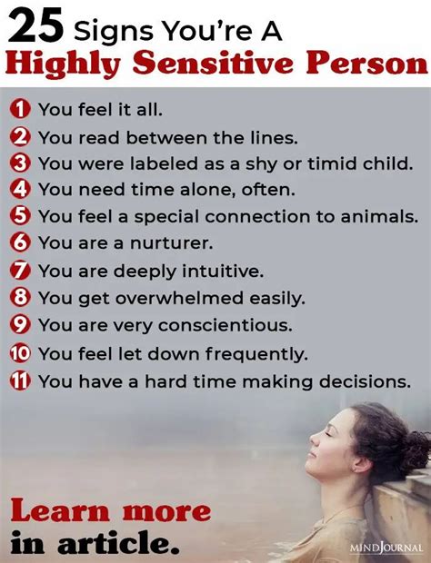 25 Signs You’re A Highly Sensitive Person | Highly sensitive person ...