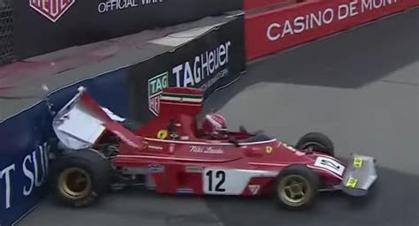 Charles Leclerc Crashes Niki Lauda’s Ferrari F1 Car At Monaco Historic Grand Prix | Carscoops