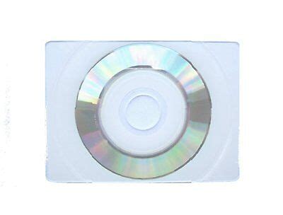 100 BUSINESS CARD BIZCARD CD CD-R & POLY SLEEVE , WHITE INKJET PRINT ...