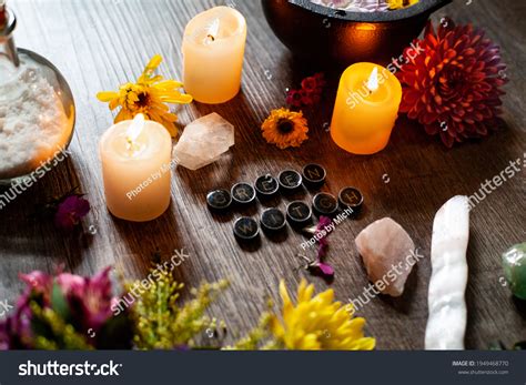 Green Witch Altar Space Flowers Cauldron Stock Photo 1949468770 | Shutterstock