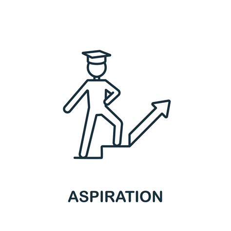 Aspiration icon from education collection. Simple line Aspiration icon ...