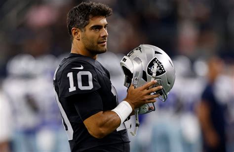 Raiders QB Jimmy Garoppolo has nothing — and everything — to prove - The Athletic