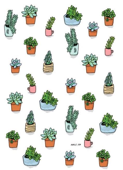 cute lil succulent illustration | Succulents illustration, Succulent ...