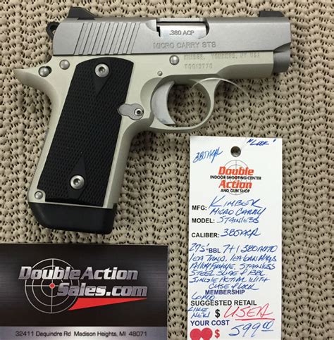 Kimber Micro Carry Stainless (Used) | Double Action Indoor Shooting ...