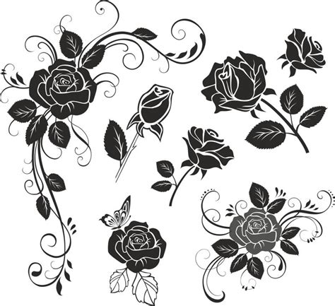 Flower Rose Vector Free Vector cdr Download - 3axis.co