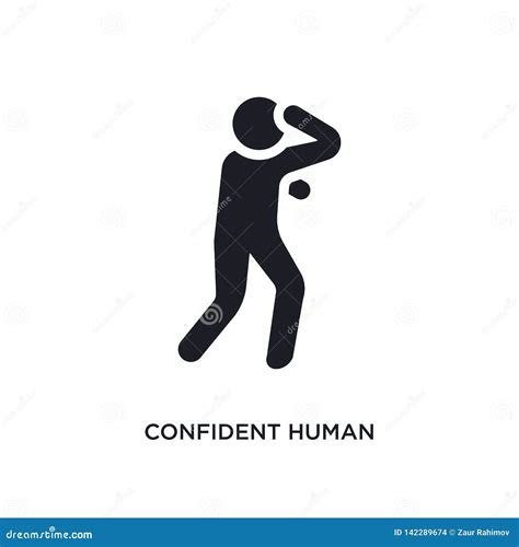 Confident Human Isolated Icon. Simple Element Illustration from Feelings Concept Icons Stock ...