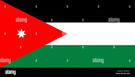 Flag of hashemite kingdom of jordan hi-res stock photography and images - Alamy