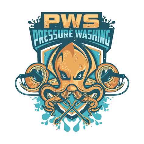 Pressure Washing Company with a Kraken/Poseidon/Awesome logo. | Logo ...