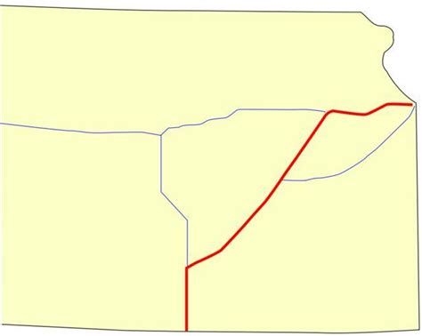 Free Images - kansas turnpike map simplified