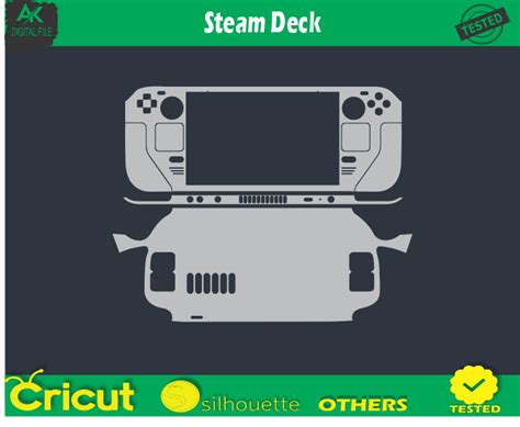 Steam Deck Skin Vector Template Free - AK Digital File