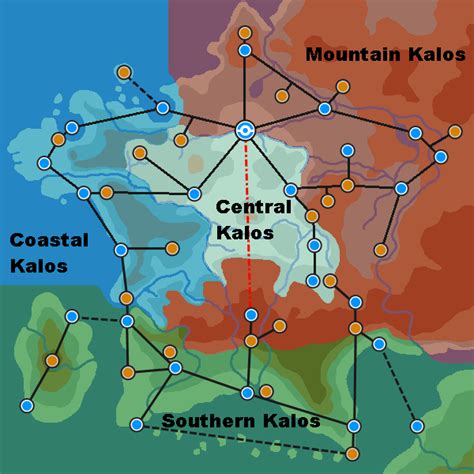 Kalos Region Map w/ Zones by PlatinumAltaria on DeviantArt