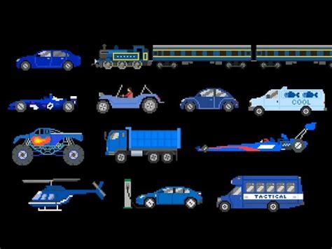 Blue Vehicles - (@The Kids' Picture Show) - YouTube