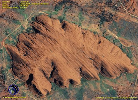 IKONOS Satellite Image of Ayers Rock | Satellite Imaging Corp