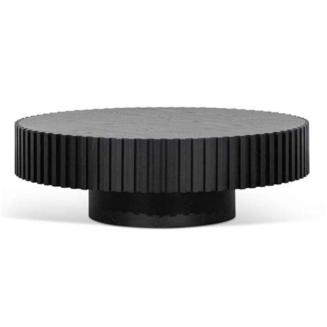 Alfaro oak round coffee table black interior secrets – Artofit