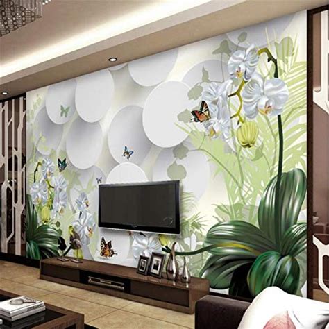 Buy Avikalp Exclusive AWZ0129 3D Wallpaper Clivia Ornament Tv Wall ...