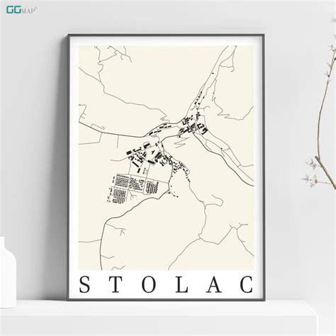 City map of STOLAC - Home Decor - Wall decor - Office map - Travel map ...