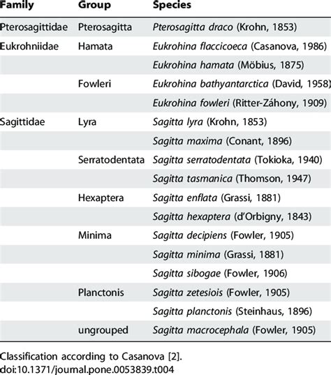 Chaetognatha groups and species detected on the Walvis Bay transect. | Download Table