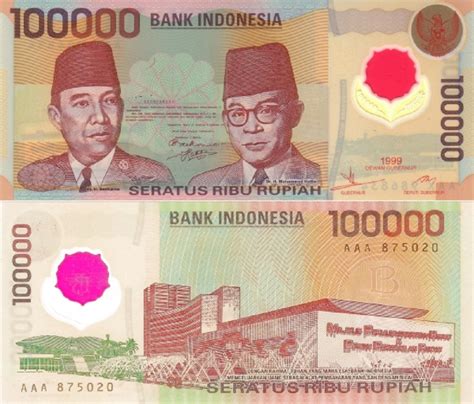 1 November 1999: BI menerbitkan uang kertas Rp 100.000