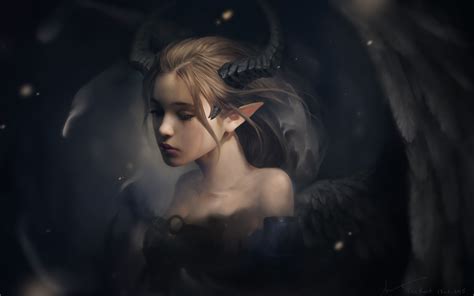 Enigmatic Demon Fantasy - HD Wallpaper by Lee KenT