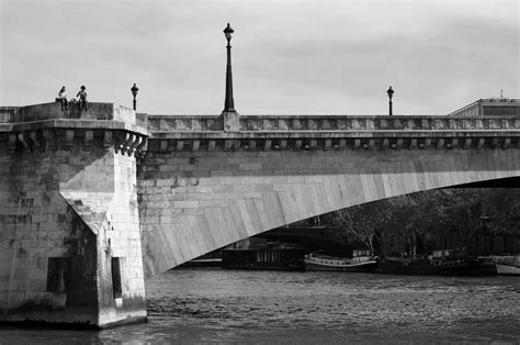 Free Images : black and white, bridge, river, waterway, monochrome photography, nonbuilding ...