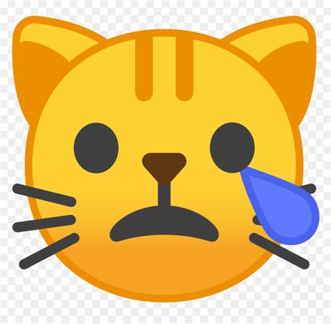 Crying Cat Emoji, HD Png Download - vhv