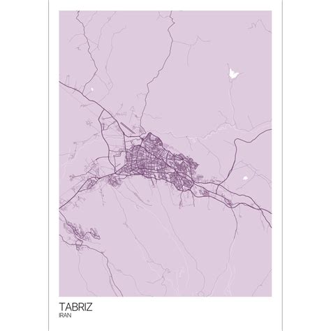 Tabriz Map Art Print - Free International Shipping! - Mapply.co