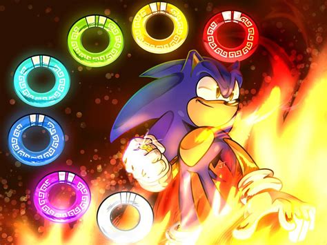 Sonic The Hedgehog: Seven Rings in the hand by flakus1012sonic on DeviantArt