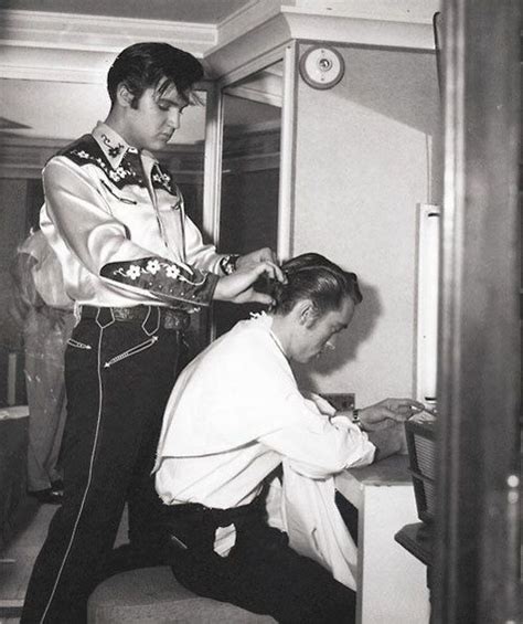 Elvis Cutting Johnny Cash' Hair - Elvis Presley Photo (40434283) - Fanpop