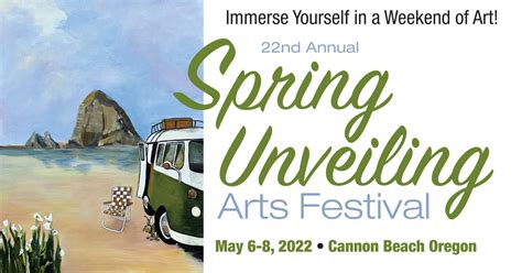 Cannon Beach Spring Unveiling Arts Festival, May 6, 7, 8, 2022