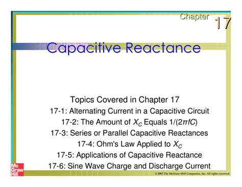 Capacitive Reactance