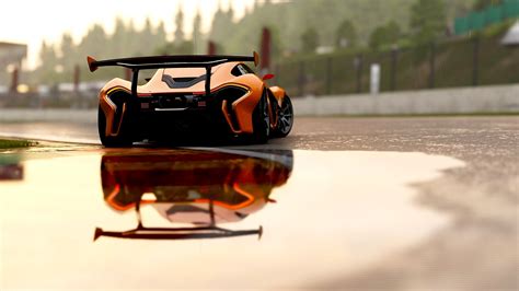 mclaren p1 #mclaren #refflected #reflection #puddle sports car #4K # ...