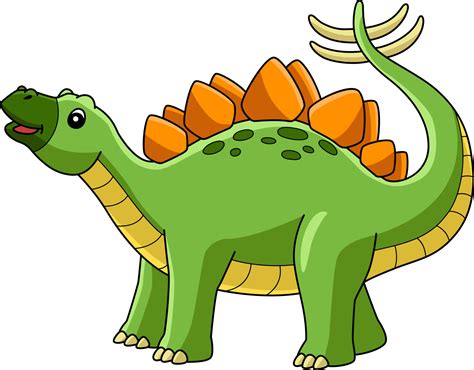 Stegosaurus Dinosaur Cartoon Colored Clipart 7066745 Vector Art at Vecteezy