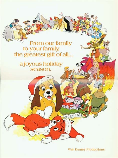 10 Truly Amazing Historic Disney Christmas Cards | Disney christmas ...